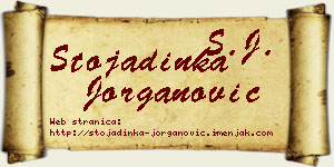 Stojadinka Jorganović vizit kartica